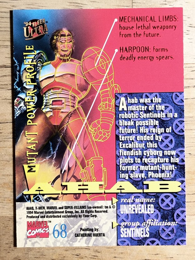 1994 Fleer Ultra X-Men #68 Ahab