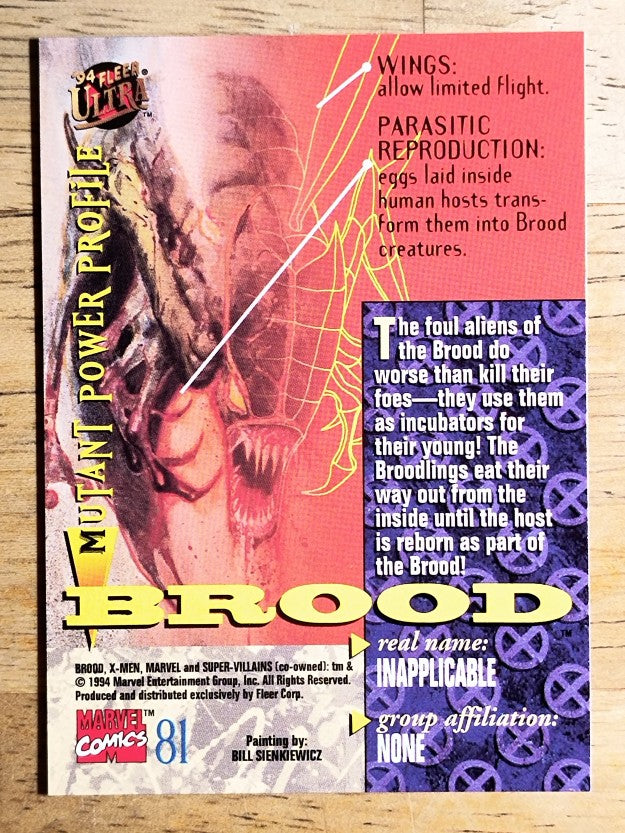 1994 Fleer Ultra X-Men #81 Brood