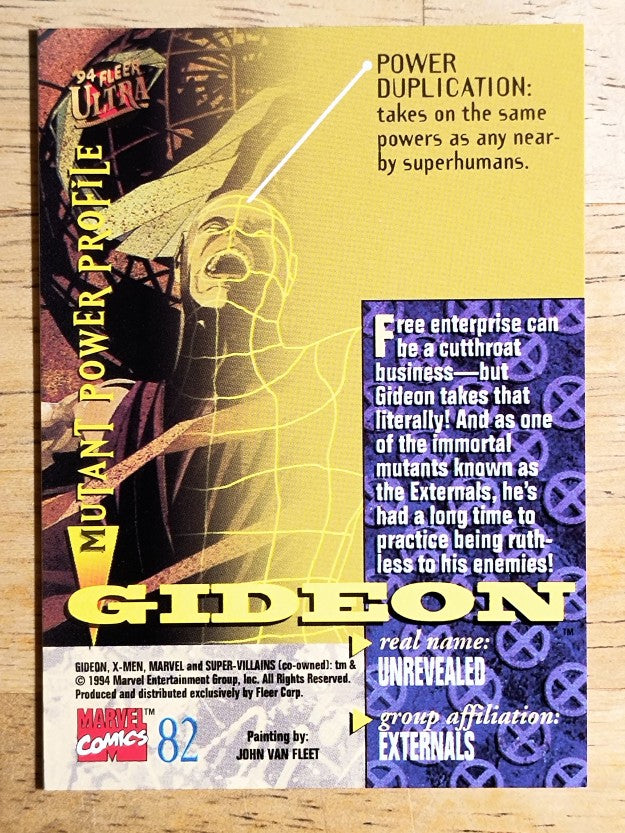 1994 Fleer Ultra X-Men #82 Gideon