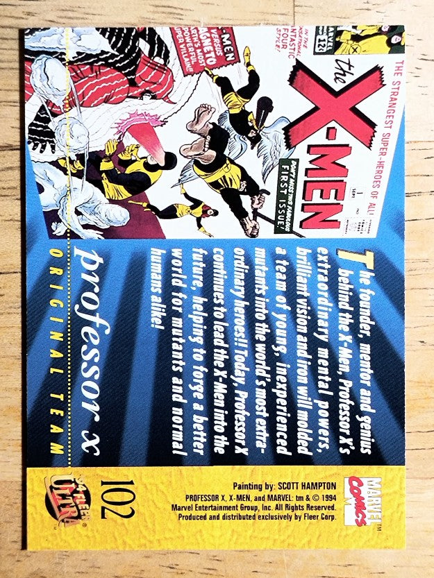 1994 Fleer Ultra X-Men #102 Professor X