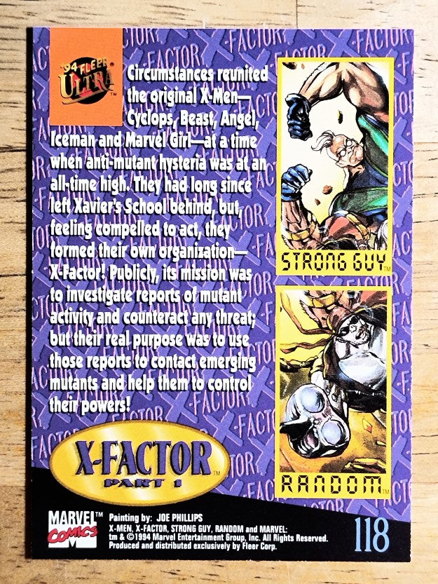1994 Fleer Ultra X-Men #118 Random, Strong Guy