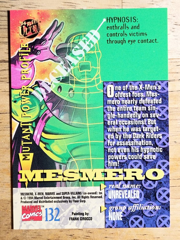 1994 Fleer Ultra X-Men #132 Mesmero