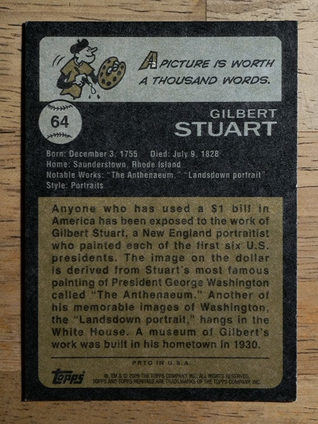 2009 Topps American Heritage #64 Gilbert Stuart