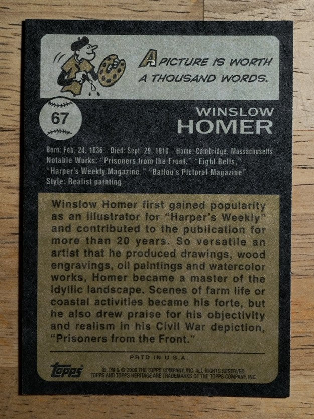 2009 Topps American Heritage #67 Winslow Homer