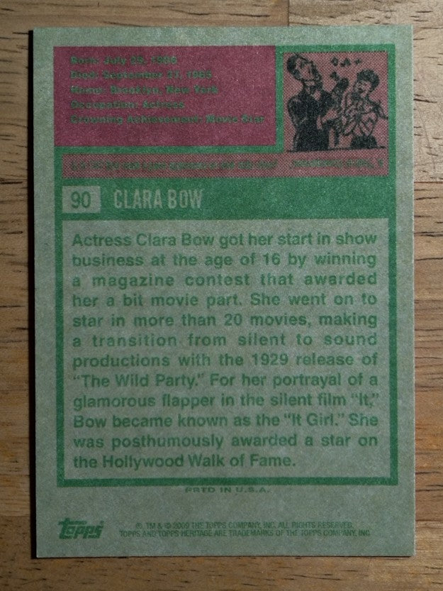 2009 Topps American Heritage #90 Clara Bow
