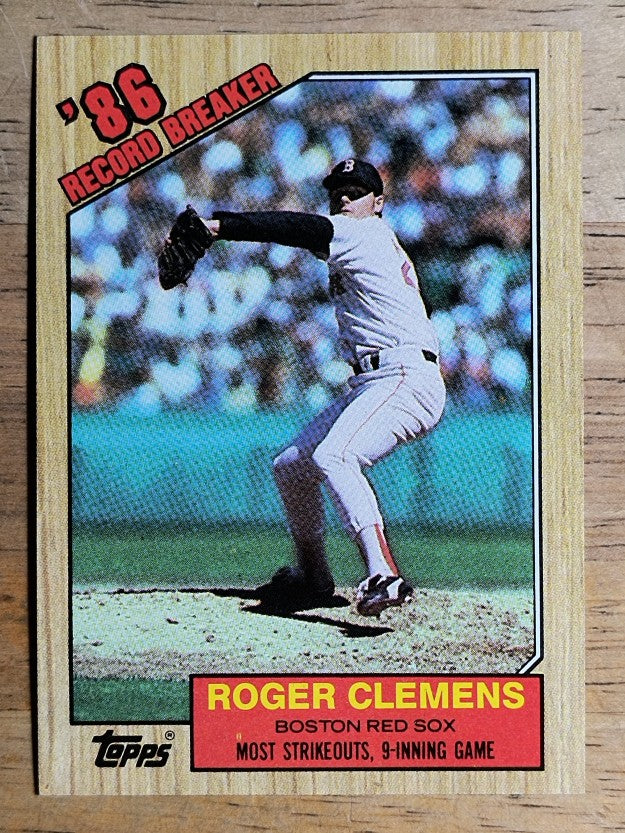 1987 Topps #1 Roger Clemens RB