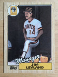 1987 Topps #93 Jim Leyland MG/TC RC