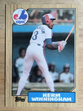 1987 Topps #141 Herm Winningham