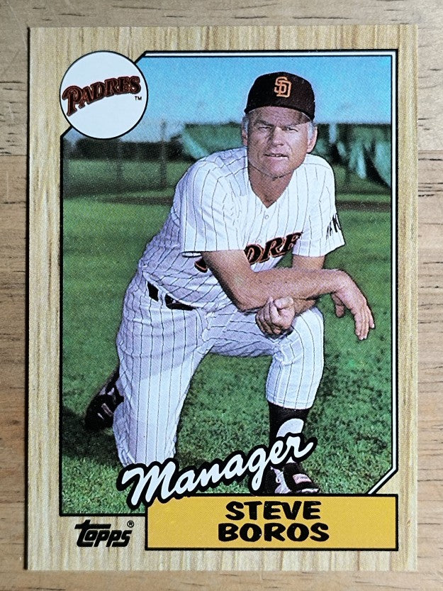 1987 Topps #143 Steve Boros MG