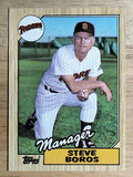 1987 Topps #143 Steve Boros MG