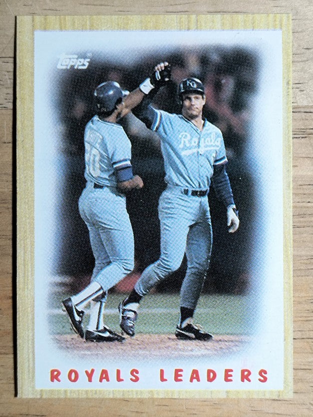 1987 Topps #256 Royals TL/George Brett