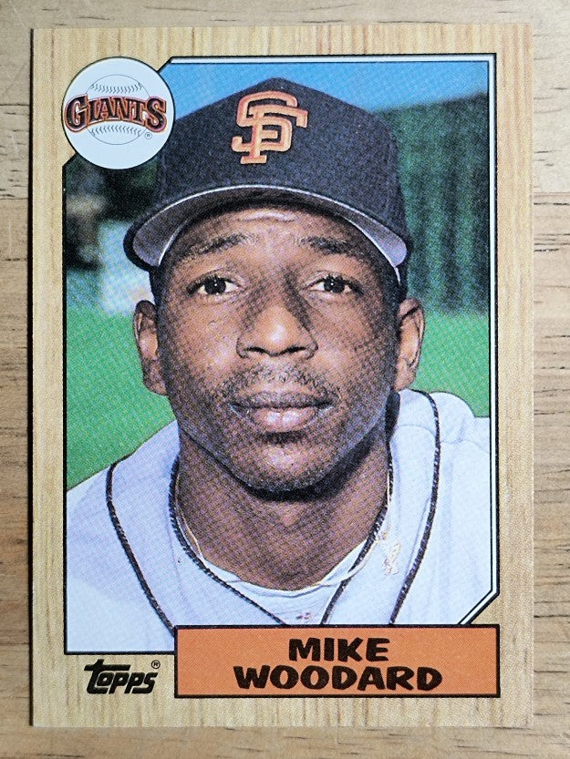 1987 Topps #286 Mike Woodard