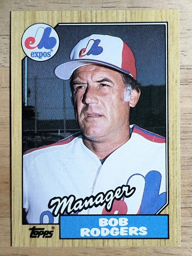 1987 Topps #293 Bob Rodgers MG