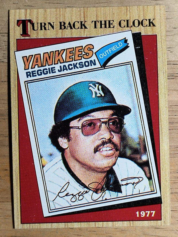 1987 Topps #312 Reggie Jackson TBC
