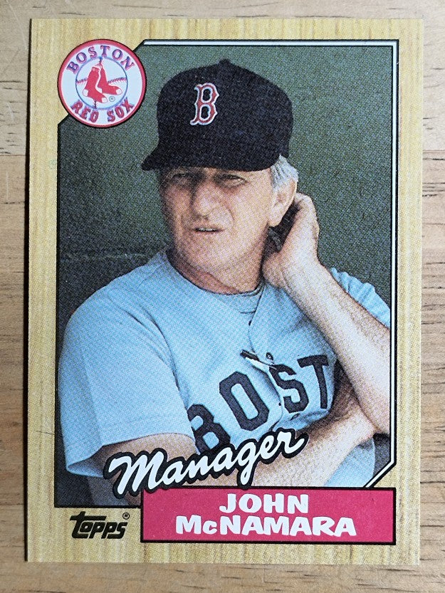 1987 Topps #368 John McNamara MG
