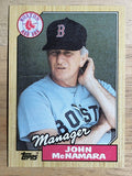 1987 Topps #368 John McNamara MG