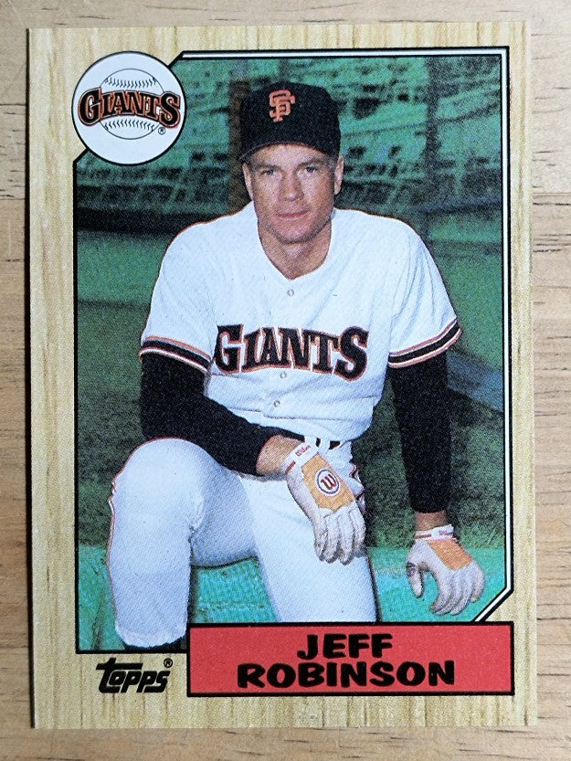 1987 Topps #389 Jeff D. Robinson