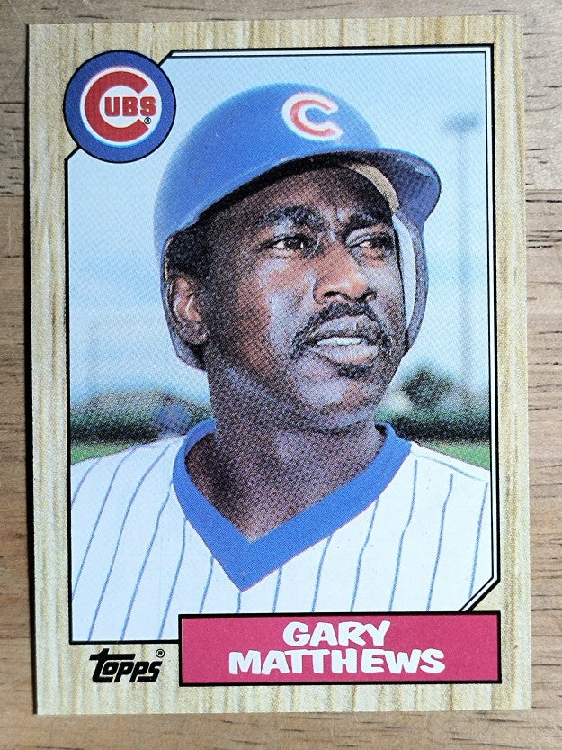 1987 Topps #390 Gary Matthews