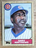 1987 Topps #390 Gary Matthews