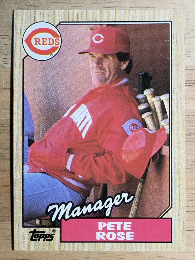 1987 Topps #393 Pete Rose MG/TC