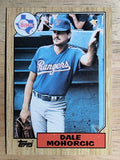 1987 Topps #497 Dale Mohorcic
