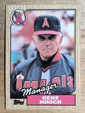 1987 Topps #518 Gene Mauch MG