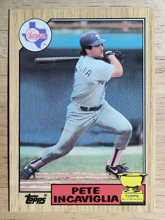 1987 Topps #550 Pete Incaviglia RC