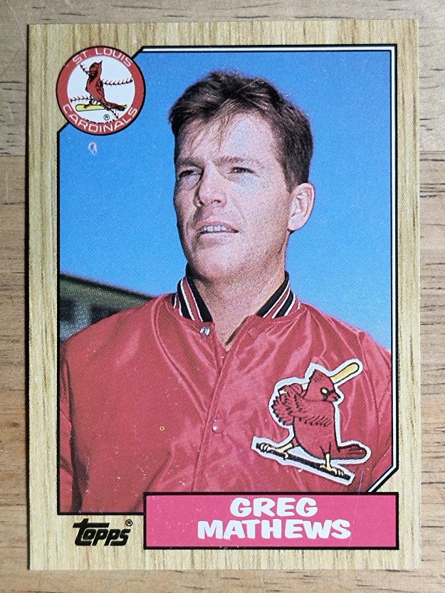 1987 Topps #567 Greg Mathews