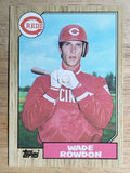 1987 Topps #569 Wade Rowdon