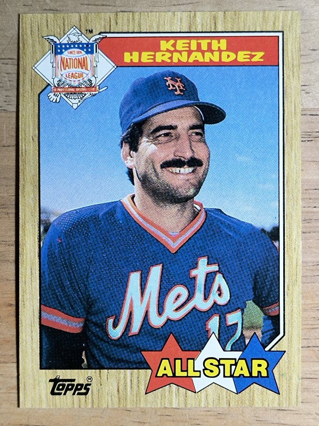 1987 Topps #595 Keith Hernandez AS