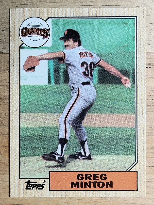1987 Topps #724 Greg Minton
