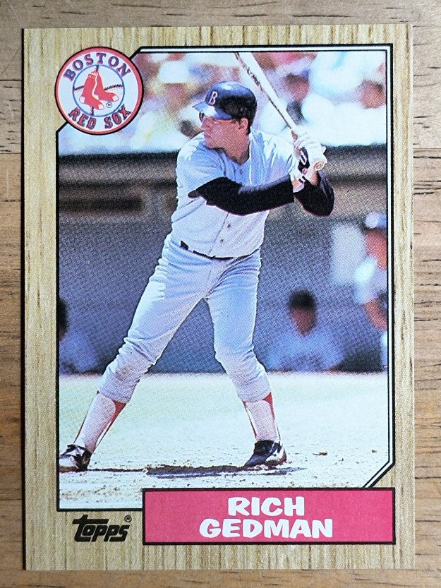 1987 Topps #740 Rich Gedman