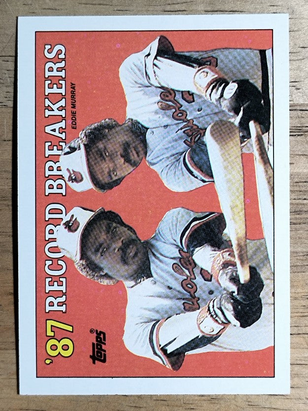 1988 Topps #4 Eddie Murray RB/No caption on front