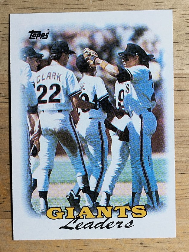 1988 Topps #261 Giants TL/Will Clark