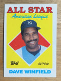1988 Topps #392 Dave Winfield AS