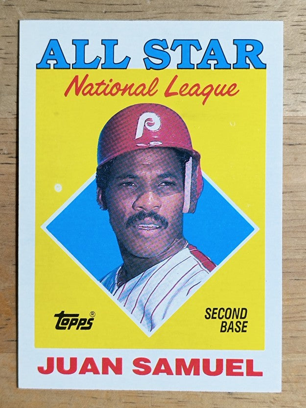 1988 Topps #398 Juan Samuel AS