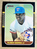 1987 Donruss #346 Ruben Sierra RC