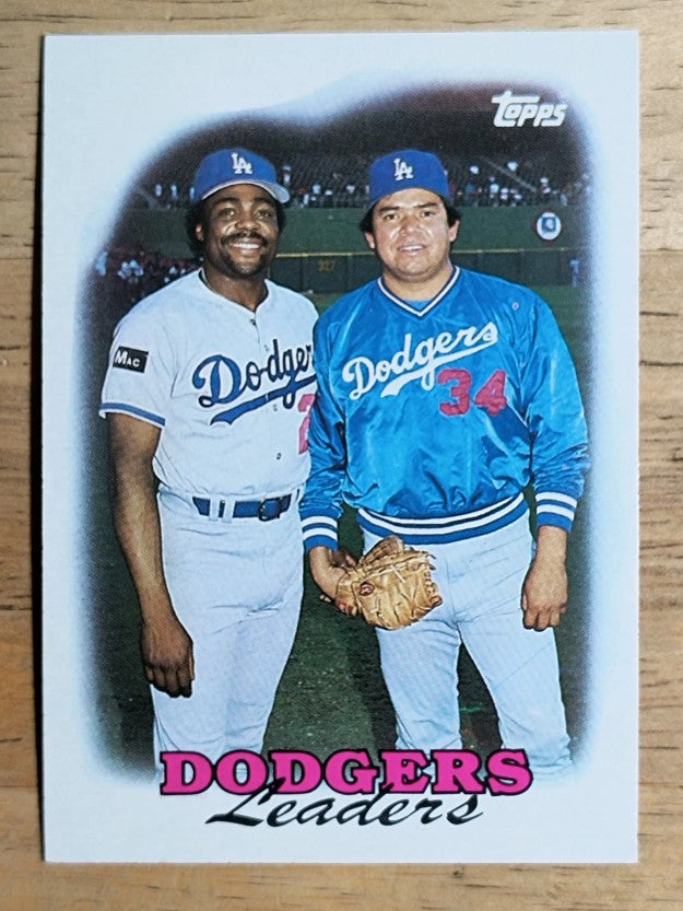 1988 Topps #489 Pedro Guerrero/Fernando Valenzuela TL