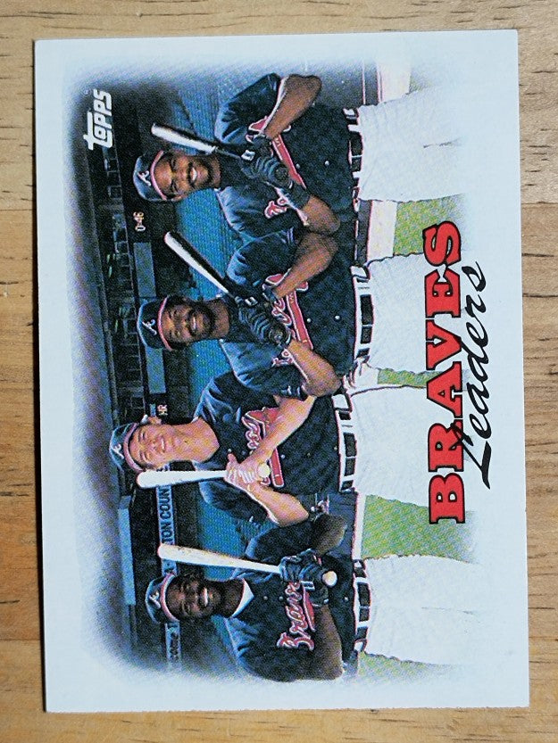 1988 Topps #549 Albert Hall/Dale Murphy/Ken Griffey/Dion James TL