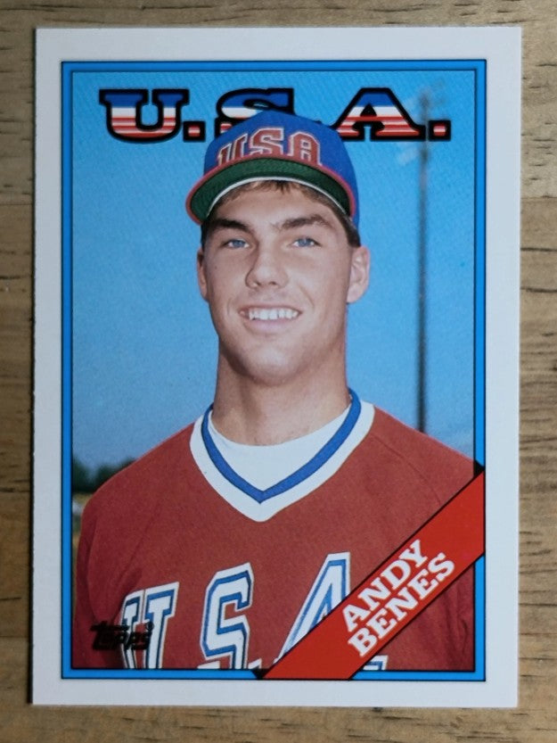 1988 Topps Traded #14T Andy Benes OLY XRC