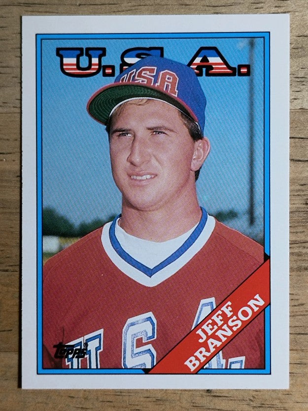 1988 Topps Traded #19T Jeff Branson XRC OLY