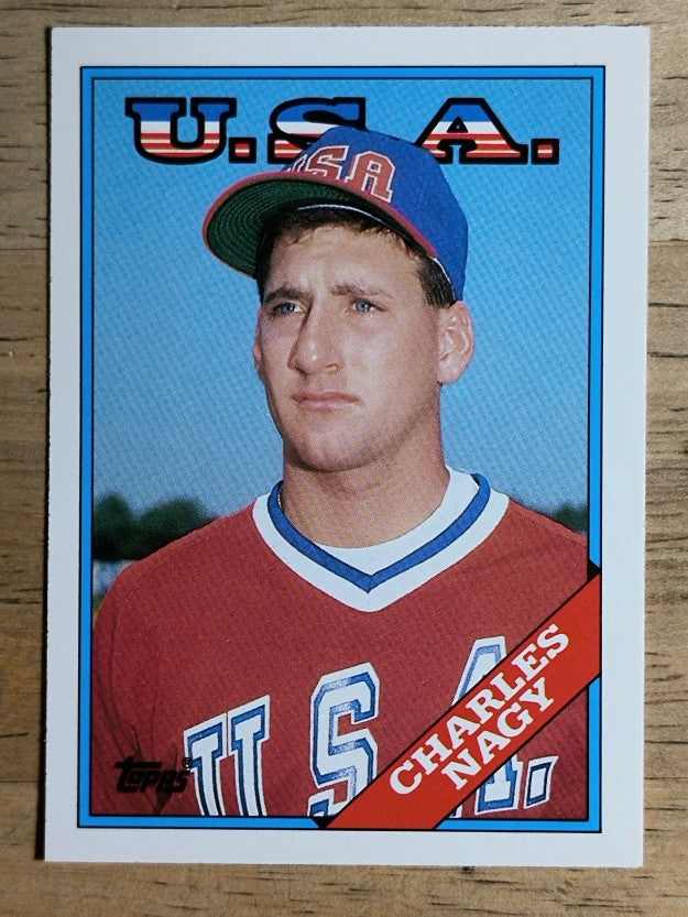 1988 Topps Traded #74T Charles Nagy OLY XRC