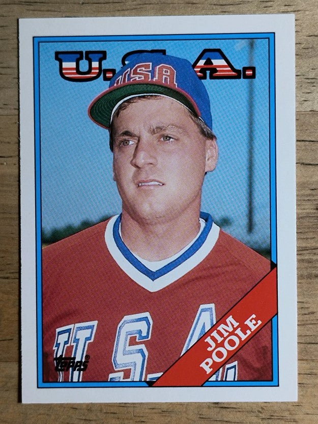 1988 Topps Traded #88T Jim Poole OLY XRC