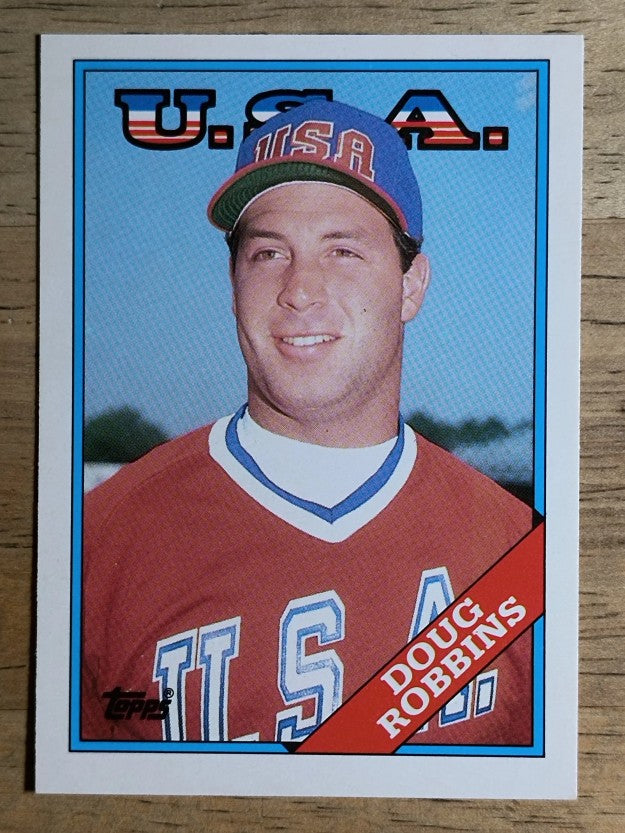1988 Topps Traded #95T Doug Robbins OLY XRC