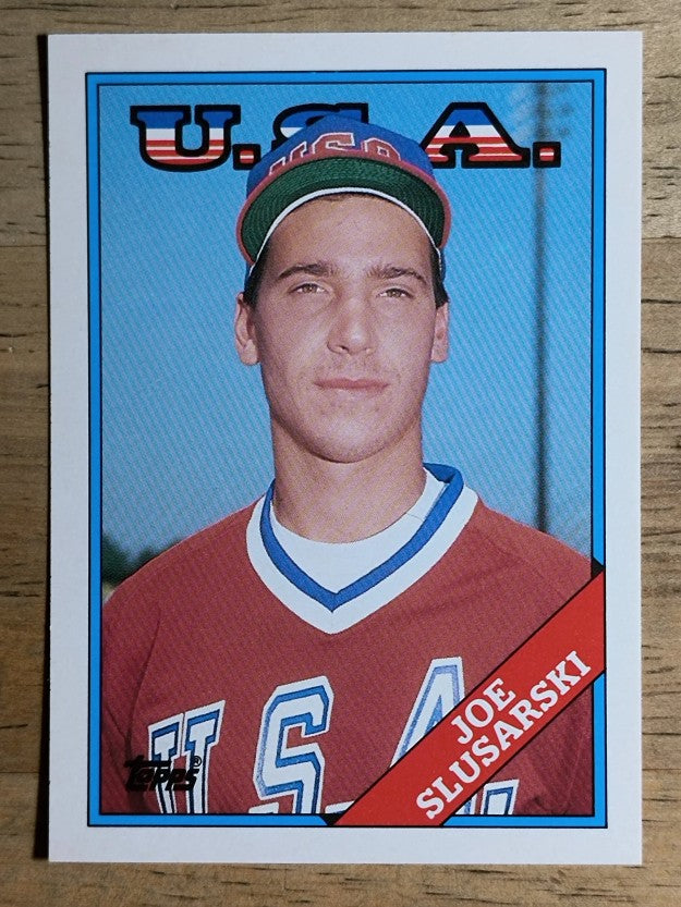 1988 Topps Traded #109T Joe Slusarski OLY XRC