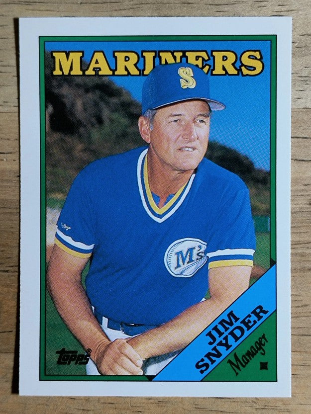 1988 Topps Traded #112T Jim Snyder MG