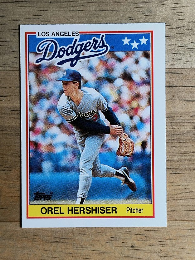 1988 Topps UK Minis #34 Orel Hershiser