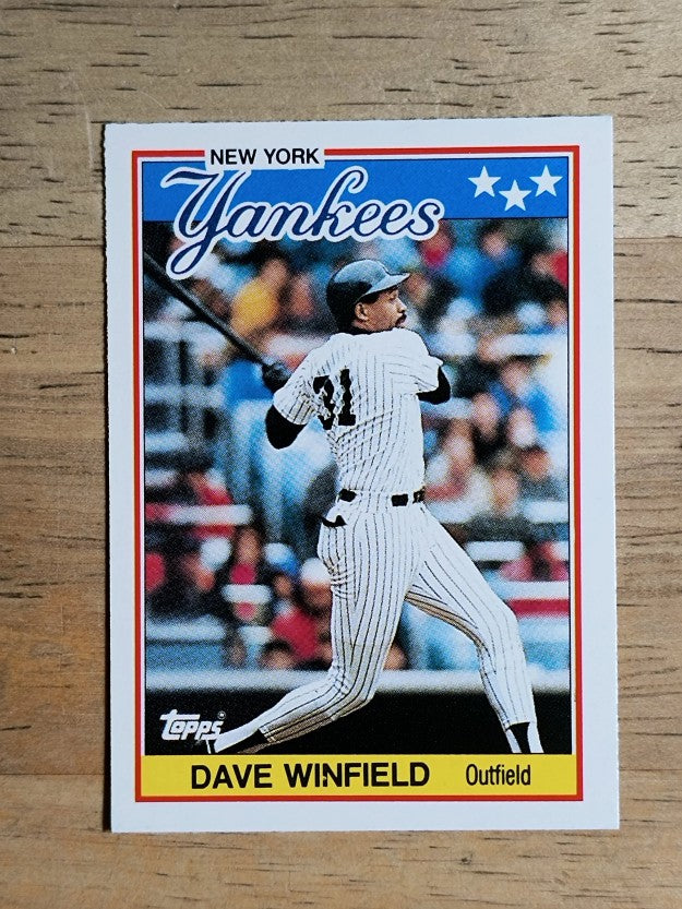 1988 Topps UK Minis #85 Dave Winfield