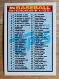 1989 Topps #118 Checklist 1-132