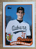 1989 Topps #161 Gregg Olson RC FDP